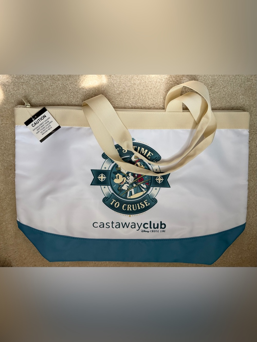 Disney Cruise Line Castaway Club Tote Beach Bag NWT - Picture 2 of 14